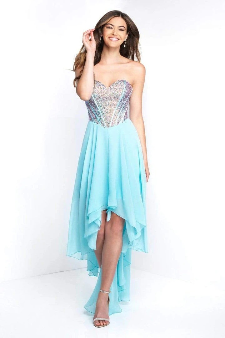 Blush By Alexia Designs - C1076 Beaded Chiffon High Low A-line Dress Formal Gowns 3 Blush By Alexia Designs - C1076 Beaded Chiffon High Low A-line Dress Formal Gowns