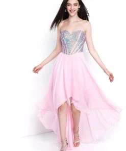 Blush By Alexia Designs - C1076 Beaded Chiffon High Low A-line Dress Formal Gowns 7 Blush By Alexia Designs - C1076 Beaded Chiffon High Low A-line Dress Formal Gowns