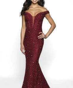 Blush By Alexia Designs - C2084 Plunging Jeweled Corset Lace Gown 6 Blush By Alexia Designs - C2084 Plunging Jeweled Corset Lace Gown