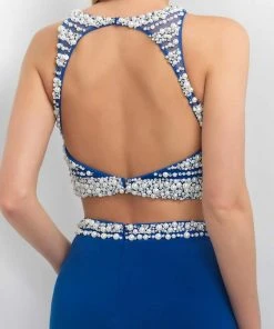 Cocktail Dresses Blush By Alexia Designs - C365 Pearl Studded Cocktail Dress