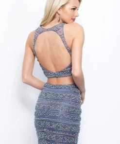 Blush By Alexia Designs - C419 Two Piece Halter Sheath Dress Cocktail Dresses