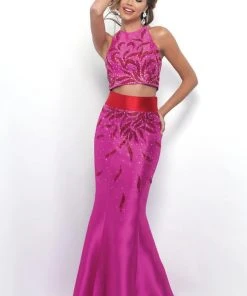 Blush By Alexia Designs - Jewel Toned Jewel Mikado Trumpet Gown 11319 Formal Gowns