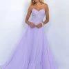 Blush By Alexia Designs - Lovely Crystal Beaded Strapless Gown 11070