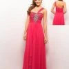 Formal Gowns Blush By Alexia Designs - One Shoulder Strap Evening Gown X057
