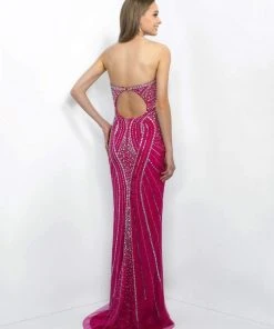 Blush By Alexia Designs - Ornate Strapless Sheath Gown X321