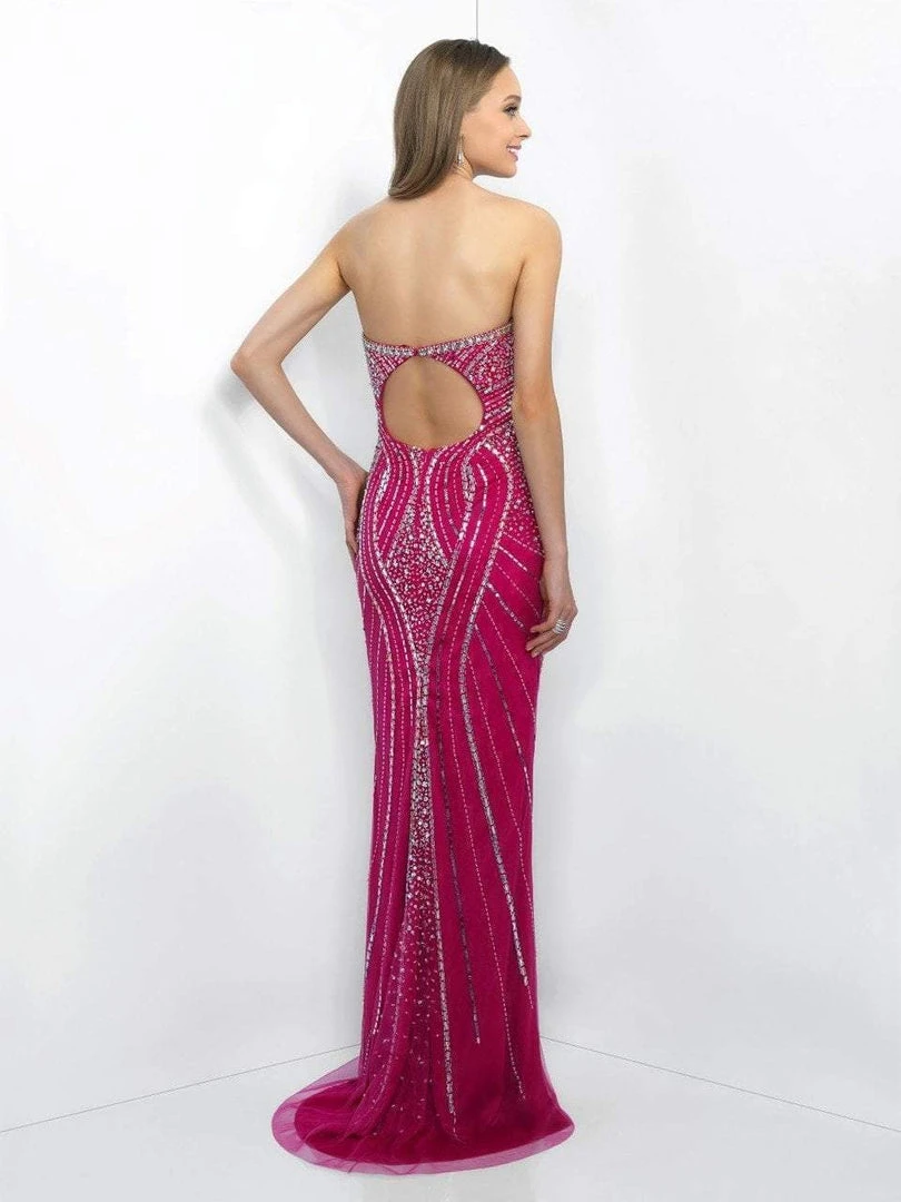 Blush By Alexia Designs - Ornate Strapless Sheath Gown X321 4 Blush By Alexia Designs - Ornate Strapless Sheath Gown X321