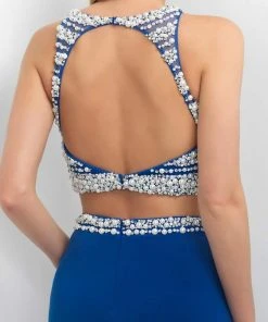 Blush By Alexia Designs - Pearl Studded Cocktail Dress C365