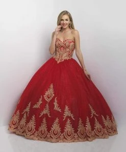 Formal Gowns Blush By Alexia Designs - Q176 Embroidered Sweetheart Ballgown