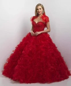 Blush By Alexia Designs - Ruffled Sweetheart Ballgown Q175 Formal Gowns