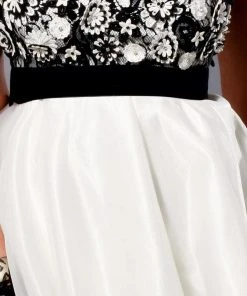 Blush By Alexia Designs - Strapless Floral Cocktail Dress 9112