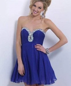 Cocktail Dresses Blush By Alexia Designs - X161 Strapless Sweetheart A-line Dress