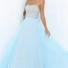 Formal Gowns Blush By Alexia Designs - X207 Bejeweled Sweetheart Chiffon Gown