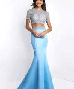 Blush By Alexia Designs Blush - C1006 Crystal Embellished Two Piece Mermaid Dress Formal Gowns