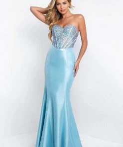 Blush By Alexia Designs Blush - C1010 Strapless Beaded Sweetheart Mermaid Dress Formal Gowns