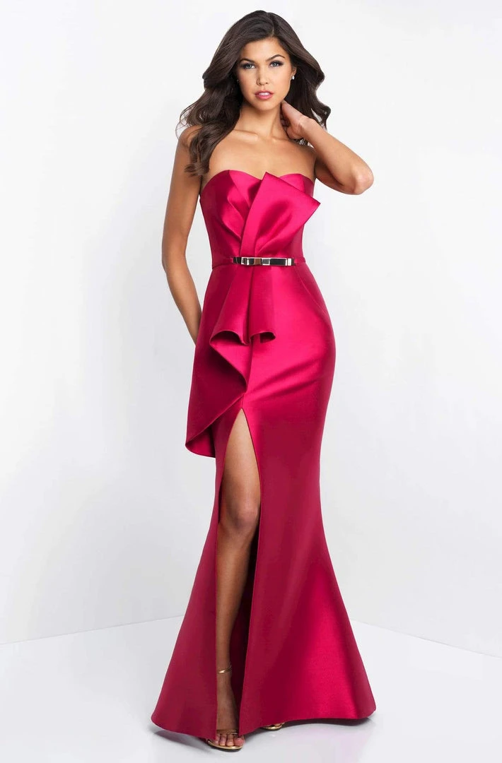 Blush By Alexia Designs Formal Gowns Blush - C1045 Draped Origami Bow Strapless Mermaid Gown 3 Blush By Alexia Designs Formal Gowns Blush - C1045 Draped Origami Bow Strapless Mermaid Gown