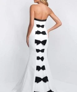 Blush By Alexia Designs Blush - C1046 Contrast Strapless Bow Ornate Mermaid Gown