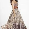 Blush By Alexia Designs Blush - P016 Strapless Sweetheart Printed Evening Gown