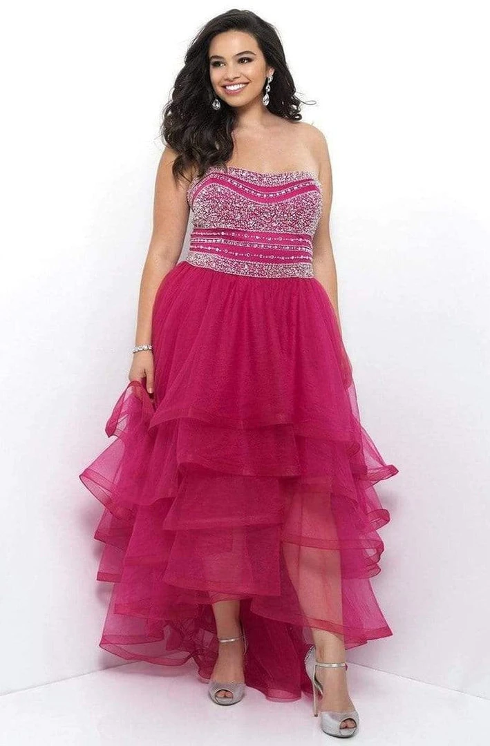 Blush By Alexia Designs Formal Gowns Blush Too - Beaded Layered Long Dress 11271W 3 Blush By Alexia Designs Formal Gowns Blush Too - Beaded Layered Long Dress 11271W