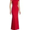 Cachet - 57824 Off Shoulder Jersey Long Dress 1 Cachet - 57824 Off Shoulder Jersey Long Dress