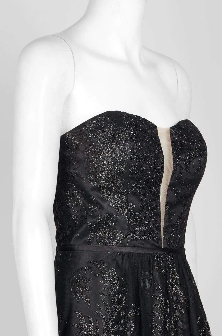 Cachet - 59190Q Plunging Sweetheart Glitter A-Line Gown 6 Cachet - 59190Q Plunging Sweetheart Glitter A-Line Gown