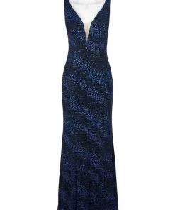 Cachet - 59921 Sleeveless Scoop Open Back Long Gown