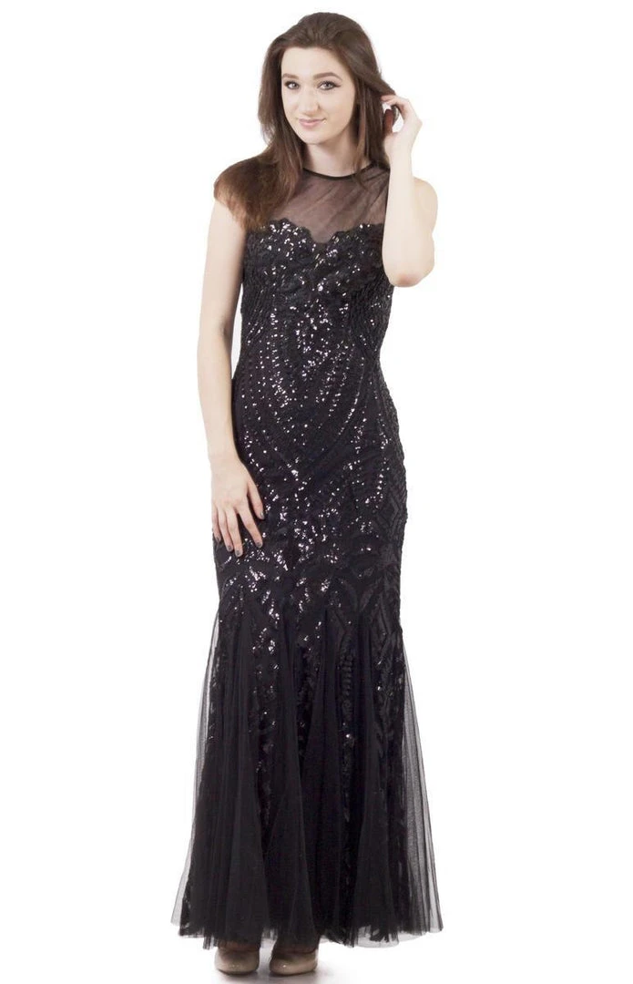 Cachet - Sequined Long Dress 57753 Formal Gowns 3 Cachet - Sequined Long Dress 57753 Formal Gowns