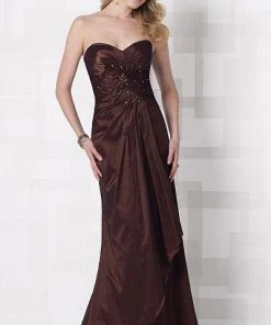 Cameron Blake By Mon Cheri - 212690 Long Dress In Cocoa