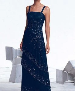 Cameron Blake By Mon Cheri - Ornate Tiered A-Line Dress With Sheer Jacket 17610 - 1 Pc Sage In Size 6 Available Formal Gowns