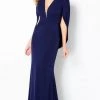 Formal Gowns Cameron Blake By Mon Cheri - Quarter Sleeve Evening Dress 220653