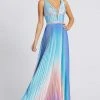 Formal Gowns Cassandra Stone - 30705A Ruched Plunging V-Neck A-Line Gown