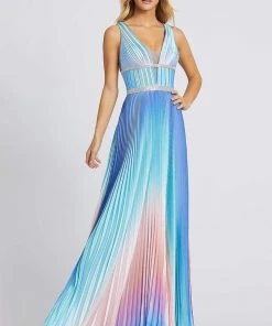 Formal Gowns Cassandra Stone - 30705A Ruched Plunging V-Neck A-Line Gown