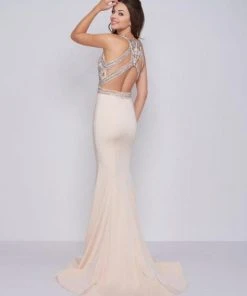 Formal Gowns Cassandra Stone - 40934A Beaded Halter Mermaid Dress With Train 8 Formal Gowns Cassandra Stone - 40934A Beaded Halter Mermaid Dress With Train