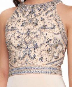 Formal Gowns Cassandra Stone - 40934A Beaded Halter Mermaid Dress With Train 9 Formal Gowns Cassandra Stone - 40934A Beaded Halter Mermaid Dress With Train