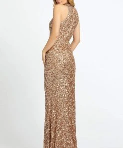 Cassandra Stone - 4818A Fitted Sequin Embellished Evening Gown