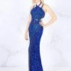Cassandra Stone - 4872A Bedazzled Halter Sheath Dress With Train 2 Cassandra Stone - 4872A Bedazzled Halter Sheath Dress With Train