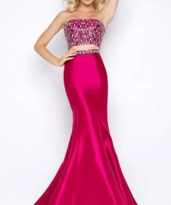 Cassandra Stone - 65924A Trumpet Style Formal Gowns