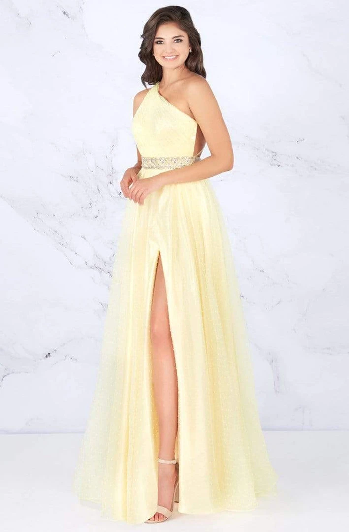 Cassandra Stone - 66859A Embellished One Shoulder A-line Dress Formal Gowns 3 Cassandra Stone - 66859A Embellished One Shoulder A-line Dress Formal Gowns