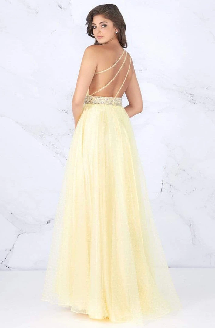 Cassandra Stone - 66859A Embellished One Shoulder A-line Dress Formal Gowns 4 Cassandra Stone - 66859A Embellished One Shoulder A-line Dress Formal Gowns
