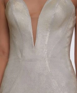 Cassandra Stone - 66918A Plunging Sweetheart Strapless Trumpet Gown Formal Gowns