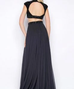 Cassandra Stone - Two Piece Cap Gown Style 76968A Formal Gowns