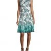 Chetta B - Knee Length Ombre Printed A-Line Dress Cocktail Dresses 2 Chetta B - Knee Length Ombre Printed A-Line Dress Cocktail Dresses
