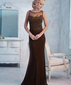 Christina Wu Elegance - 17766 Sleeveless Illusion Neckline Gown Formal Gowns