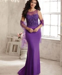 Christina Wu Elegance - 17766 Sleeveless Illusion Neckline Gown Formal Gowns 7 Christina Wu Elegance - 17766 Sleeveless Illusion Neckline Gown Formal Gowns