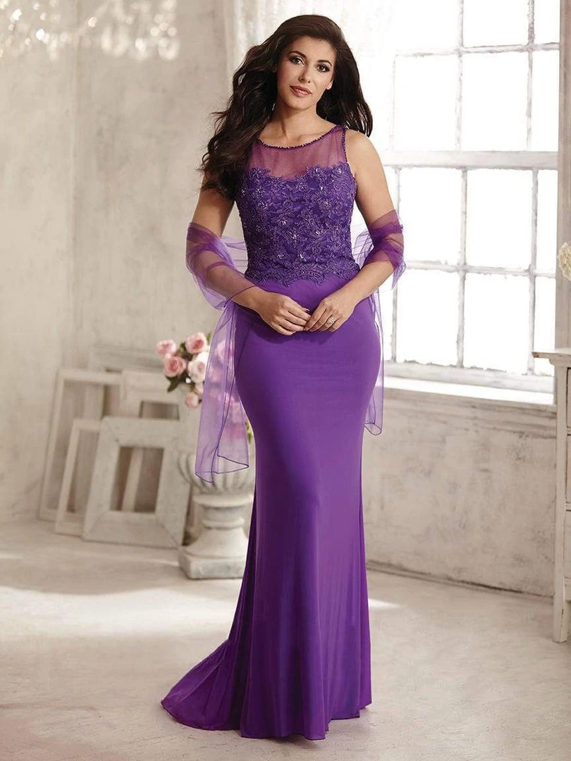 Christina Wu Elegance - 17766 Sleeveless Illusion Neckline Gown Formal Gowns 5 Christina Wu Elegance - 17766 Sleeveless Illusion Neckline Gown Formal Gowns