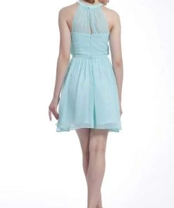 Cocktail Dresses Cinderella Divine - 1470 Halter Neck A-line Cocktail Dress