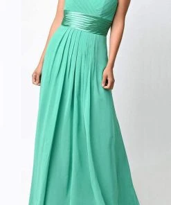 Cinderella Divine - 1491 Floral Applique Sweetheart Long Dress