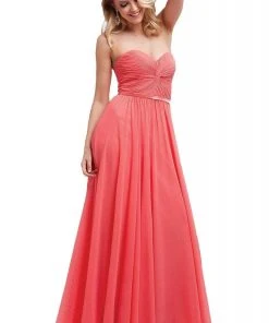 Cinderella Divine - 7455 Strapless Sweetheart Chiffon A-Line Dress Formal Gowns 15 Cinderella Divine - 7455 Strapless Sweetheart Chiffon A-Line Dress Formal Gowns