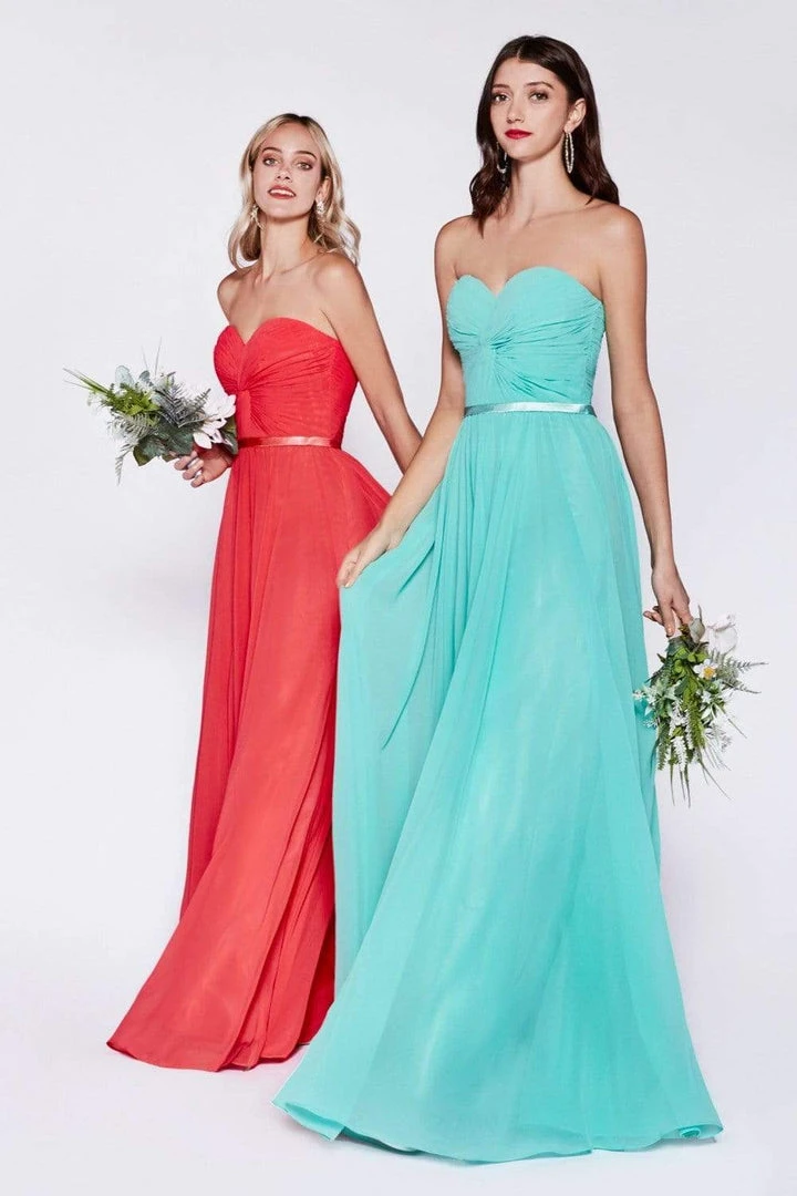 Cinderella Divine - 7455 Sweetheart Neckline Chiffon A-Line Dress Formal Gowns 8 Cinderella Divine - 7455 Sweetheart Neckline Chiffon A-Line Dress Formal Gowns