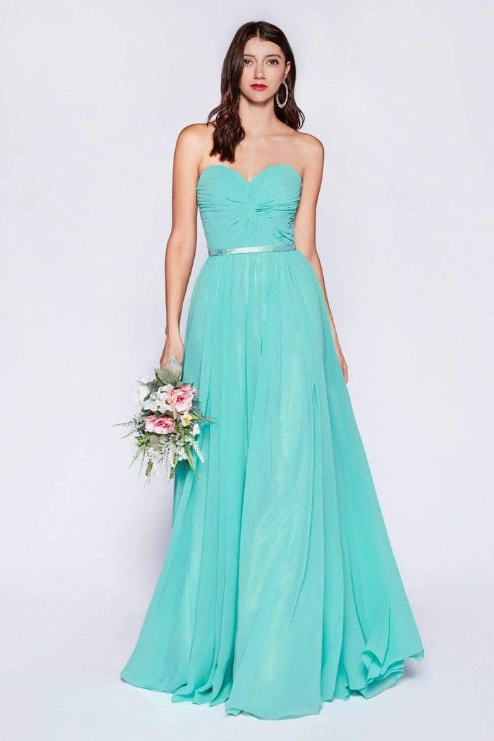 Cinderella Divine - 7455 Sweetheart Neckline Chiffon A-Line Dress Formal Gowns 7 Cinderella Divine - 7455 Sweetheart Neckline Chiffon A-Line Dress Formal Gowns