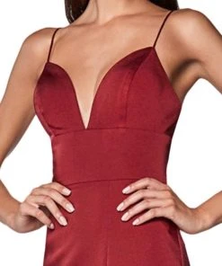 Formal Gowns Cinderella Divine - 7470 Fitted Empire Waist Sleeveless Long Dress